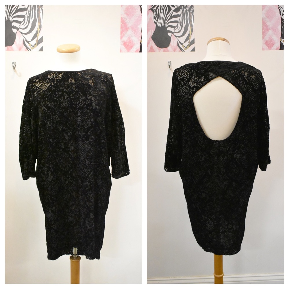 Silence & Noise Open Back Black Tunic - image 1